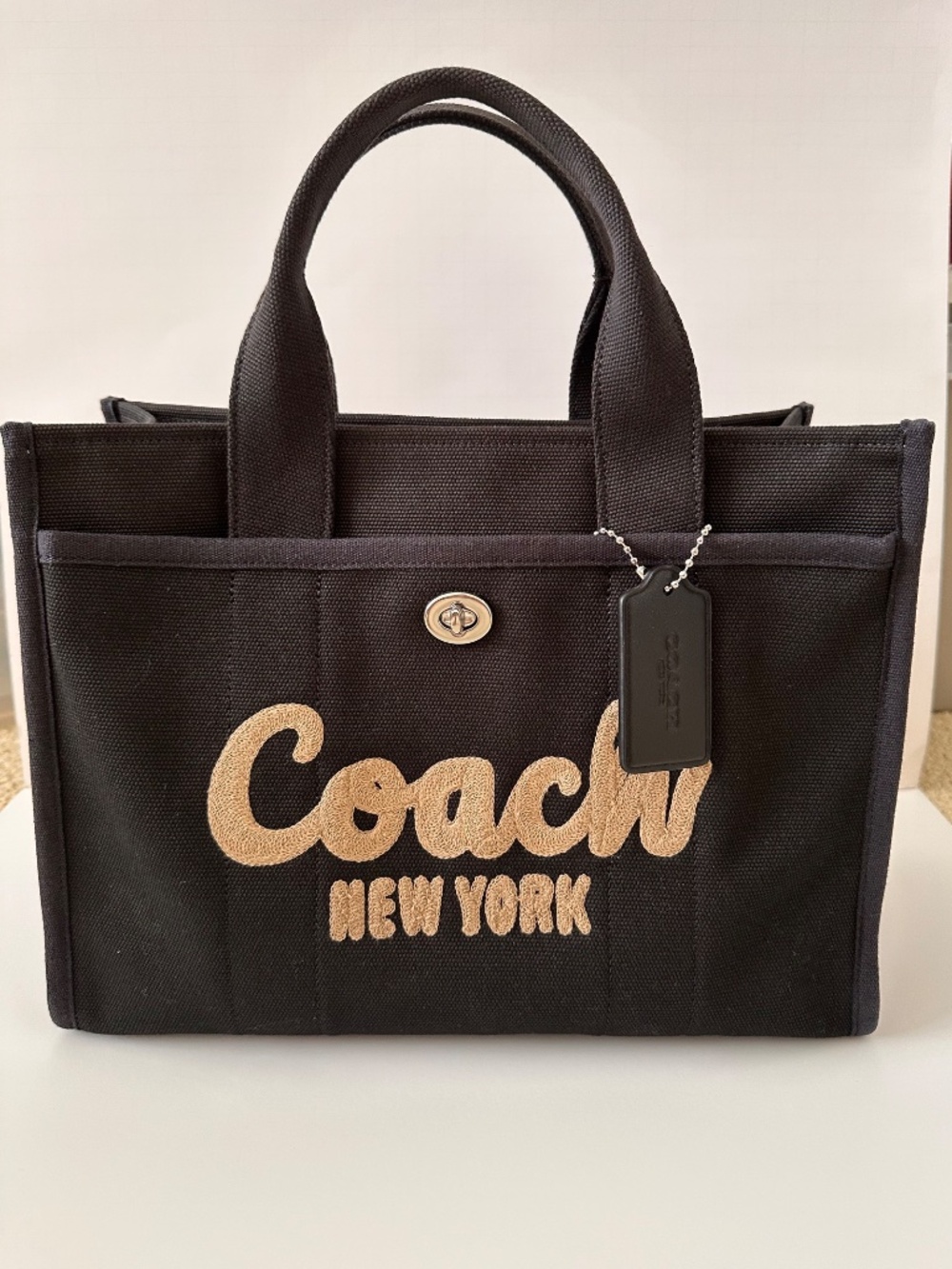 Coach Cargo Tote Bag New York Embroidered Logo - Picture 12 of 13